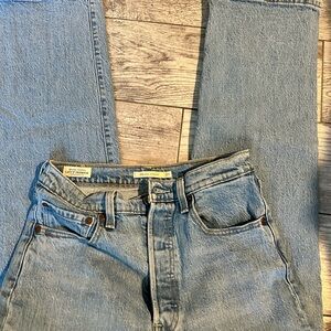 Levi's Light Blue High-Rise Straight Jeans